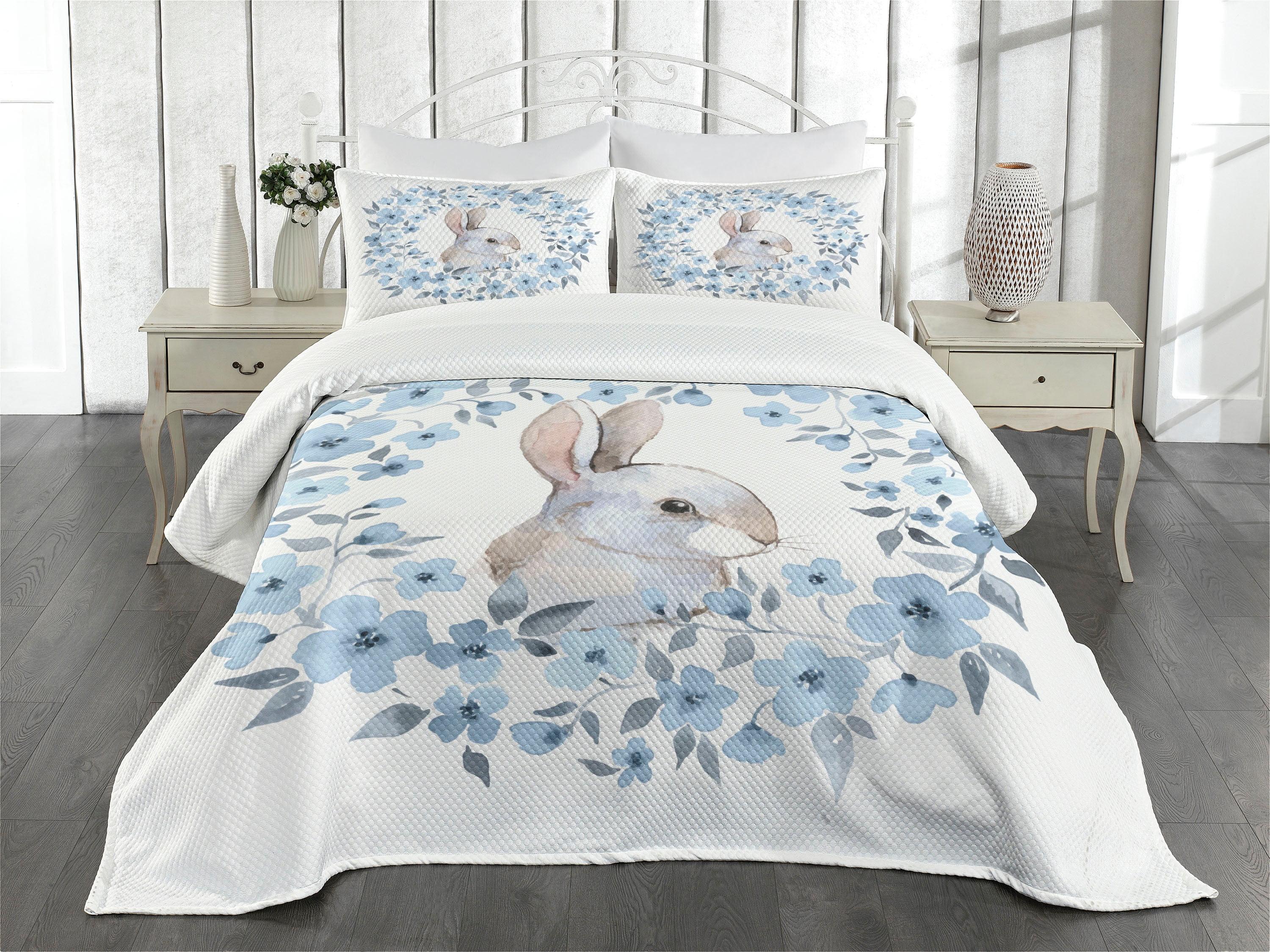 Ambesonne Ambesonne Country Bedspread Rabbit Portrait