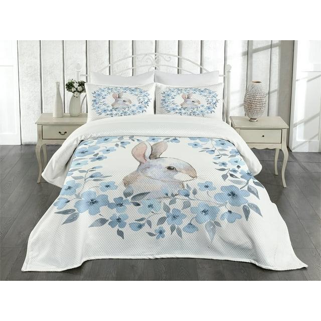 Ambesonne Ambesonne Country Bedspread Rabbit Portrait