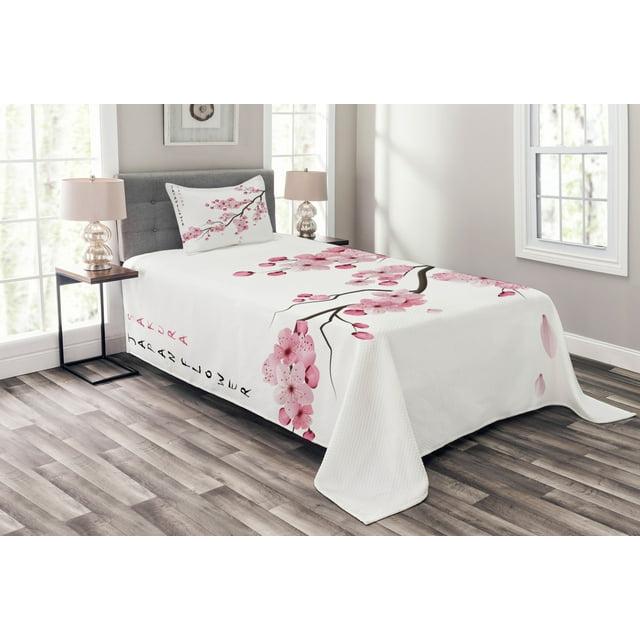 Ambesonne Ambesonne East Bedspread Japanese Cherry