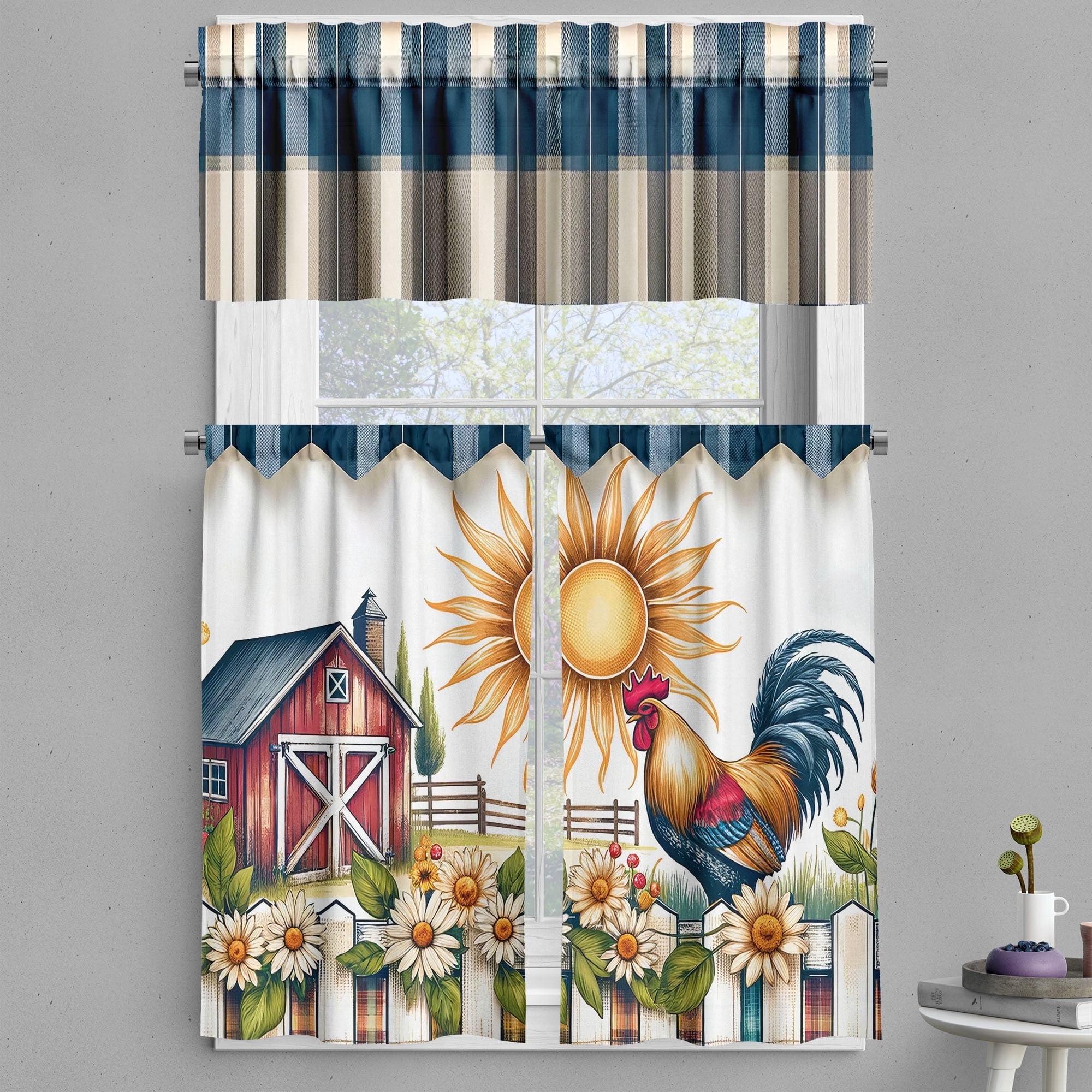 Tailored 55'' W Kitchen Curtain