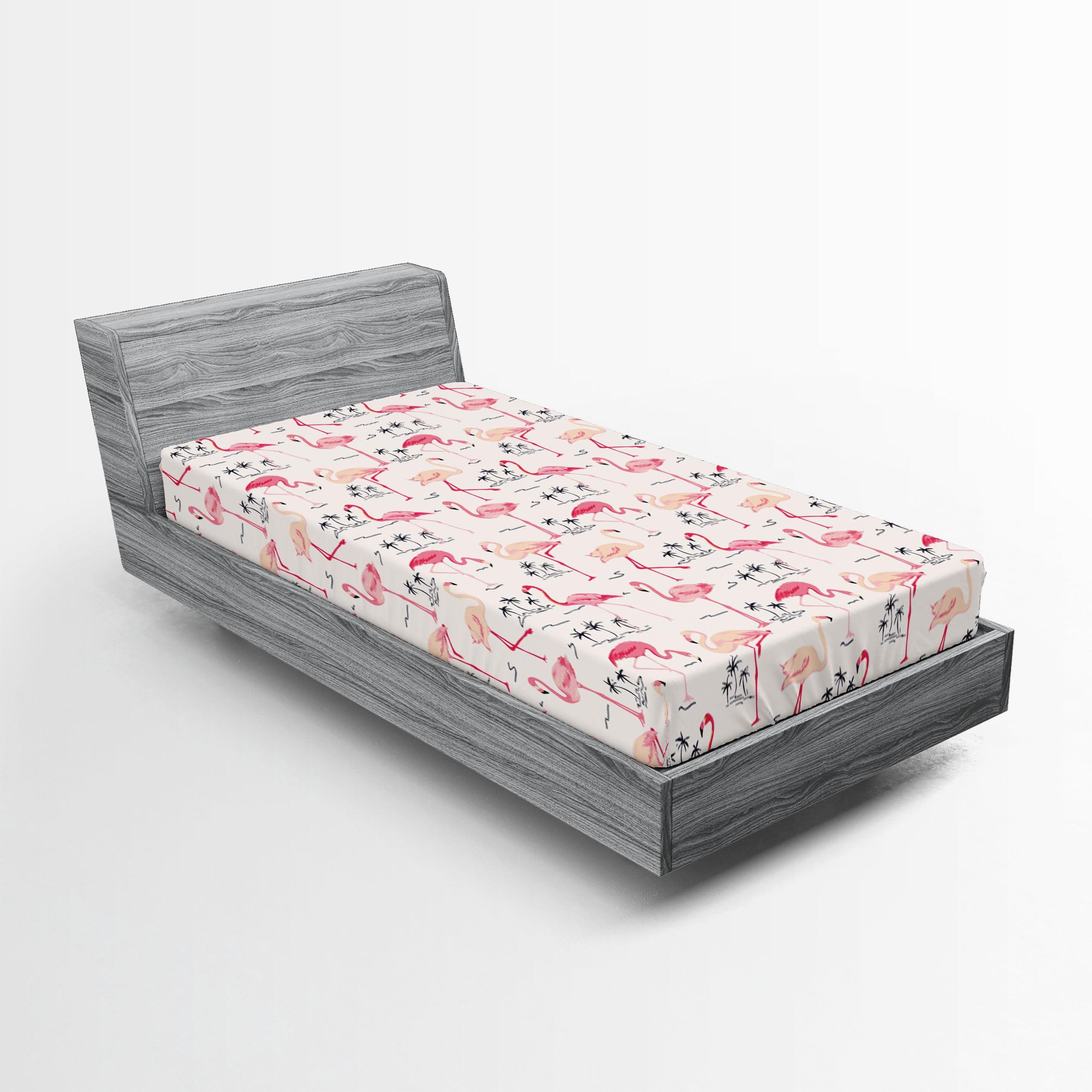 Ambesonne Microfiber Fitted Sheet