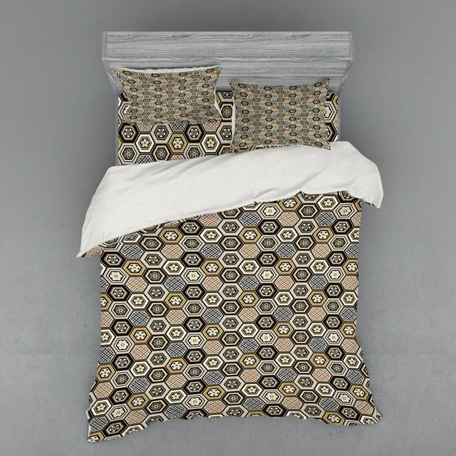 Ambesonne Farmhouse / Country Paisley Duvet Cover Set