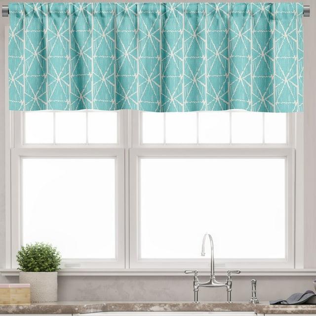 Ambesonne Ambesonne Geometric Valance Pack of 2 Triangular Rectangles 93021