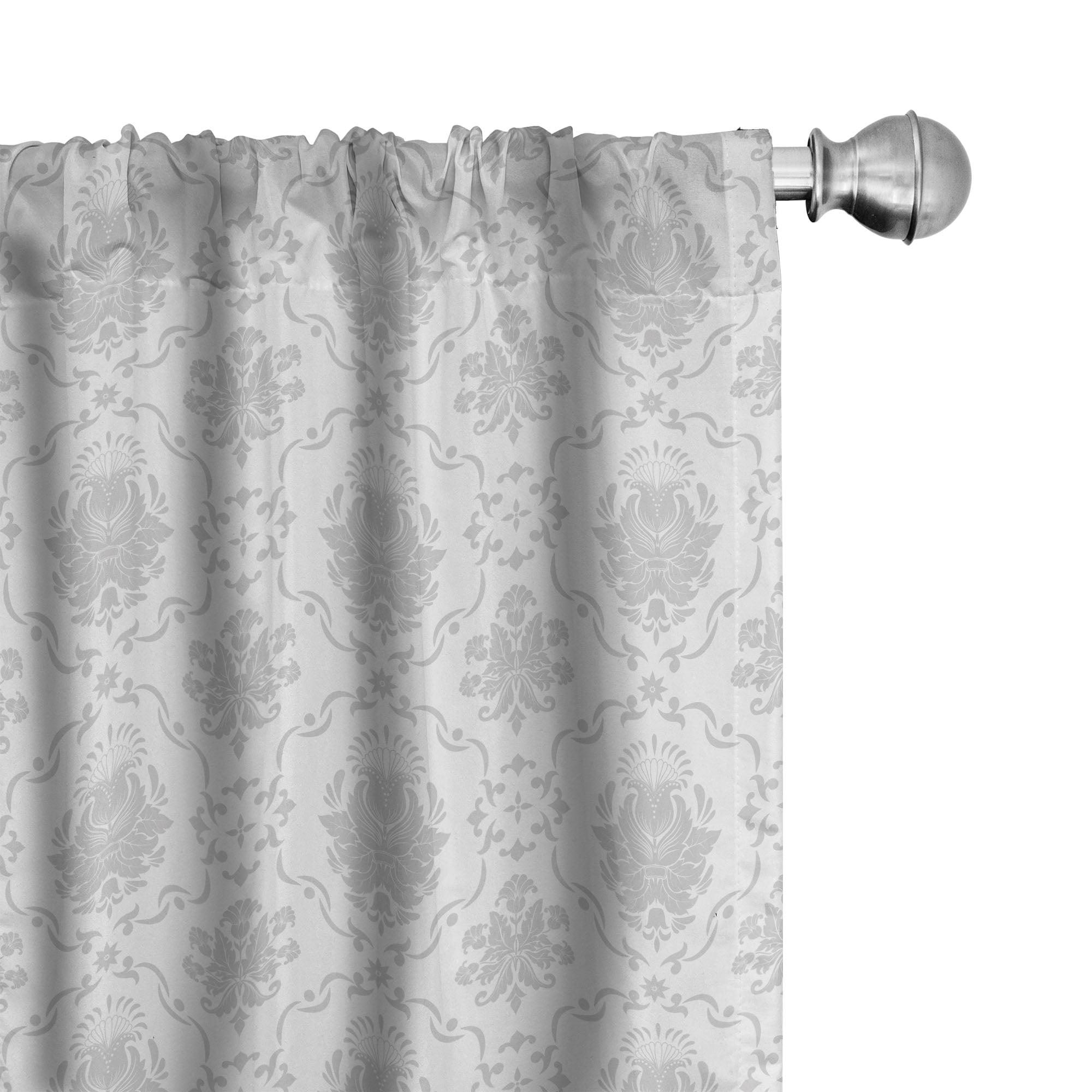 Floral Semi-Sheer Rod Pocket Sliding Panel (Set of 2)