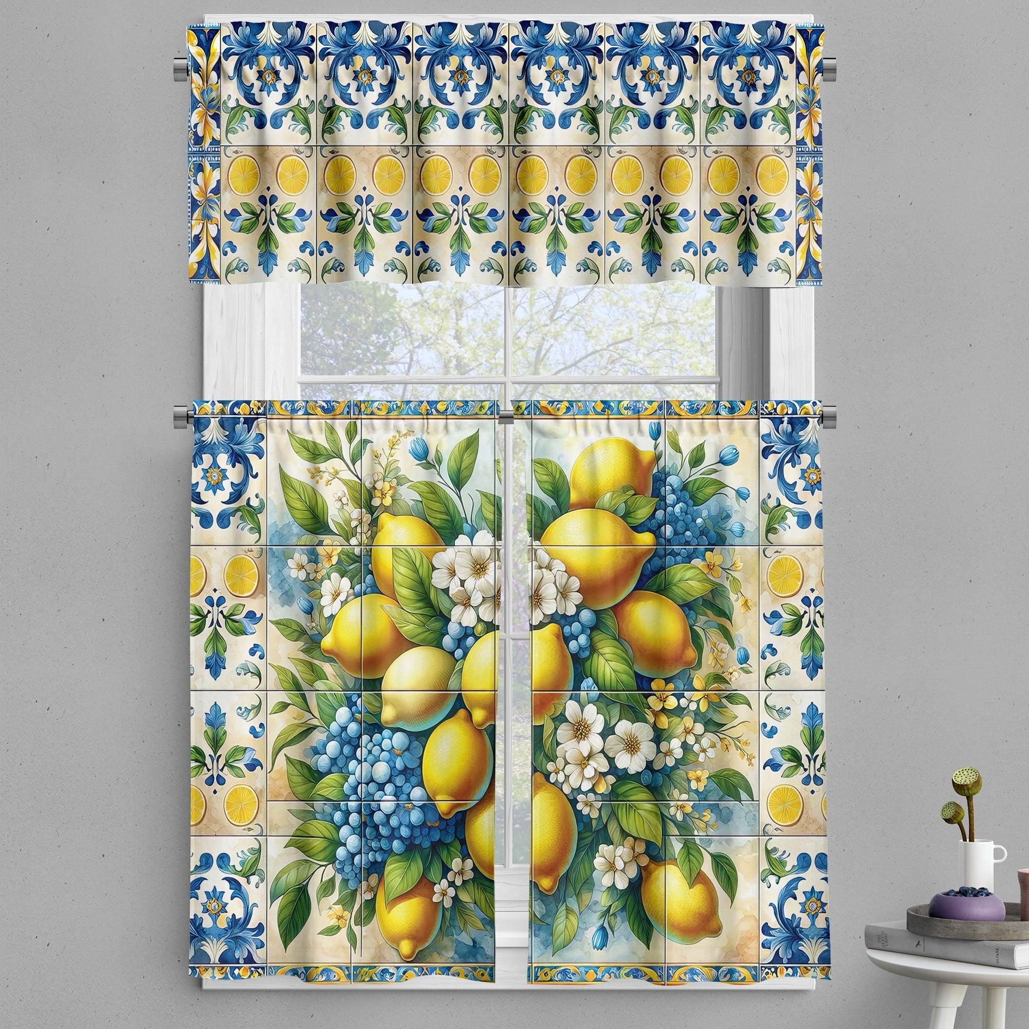 Tailored 55'' W Kitchen Curtain