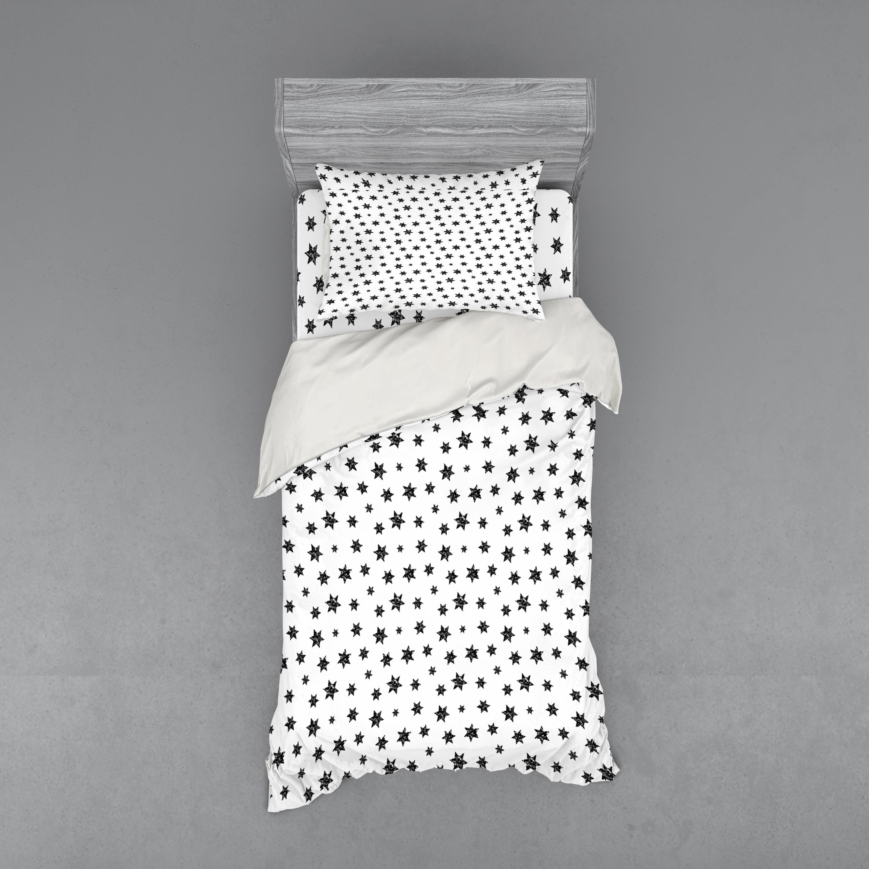 Twin XL Black and White Anchor Duvet Cover Set