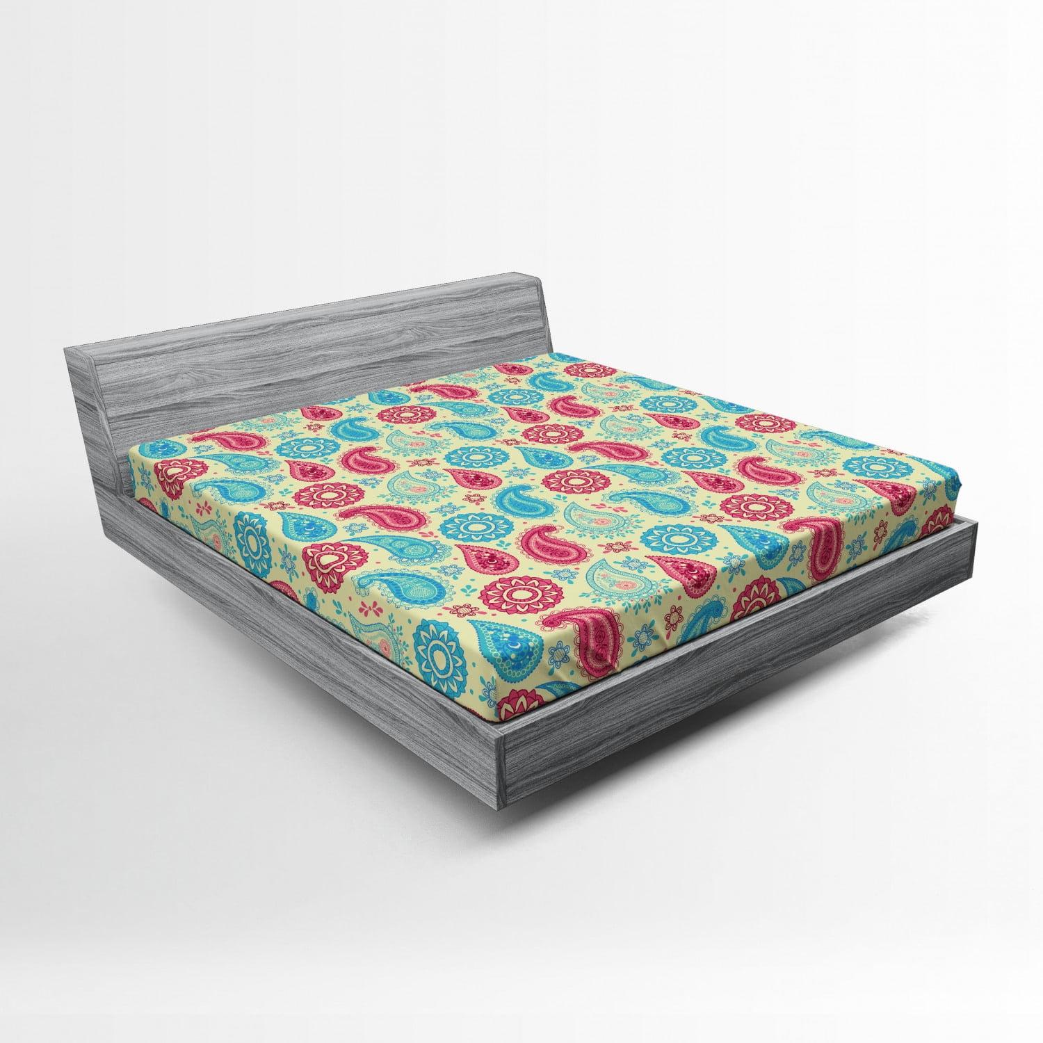 Microfiber Paisley Fitted Sheet