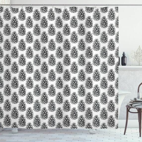 Ambesonne Shower Curtain with Hooks Included