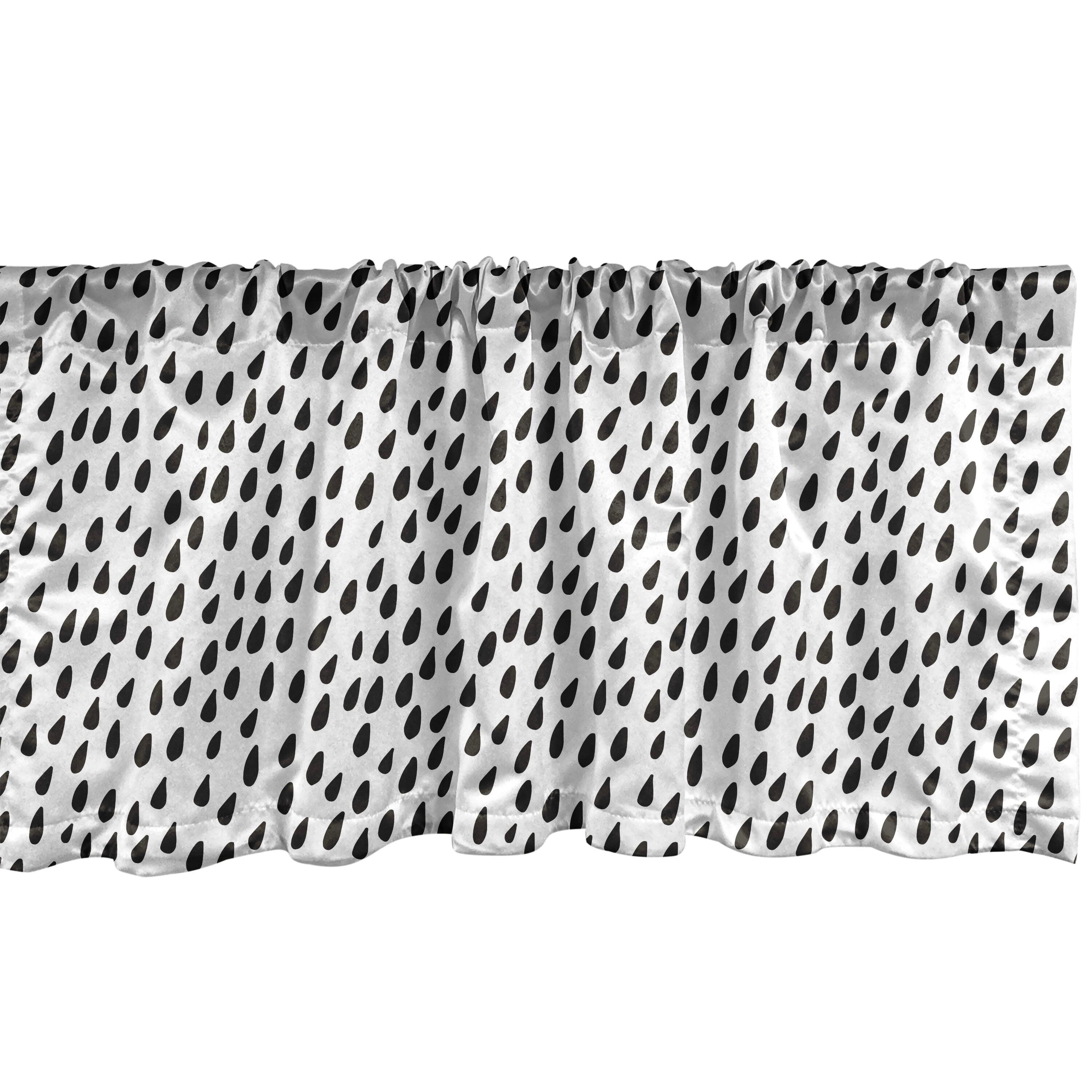 Ambesonne Black and White Valance Pack of 2 Modernistic Dotwork Black and White