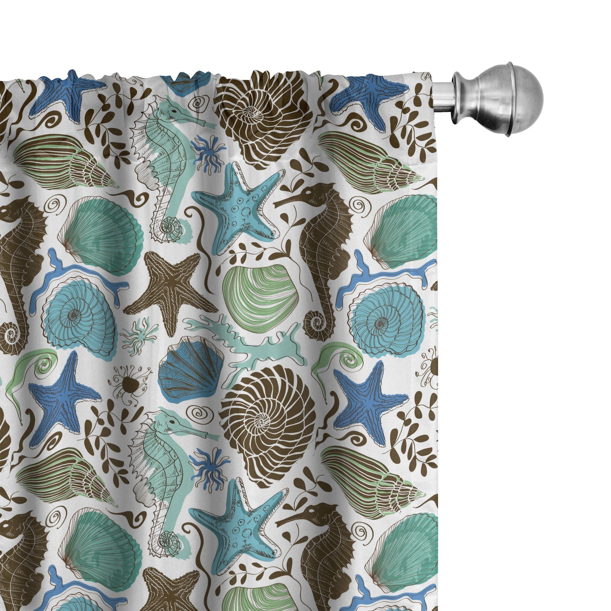 Ambesonne Ambesonne Semi-Sheer Rod Pocket Sliding Panel (Set of 2)