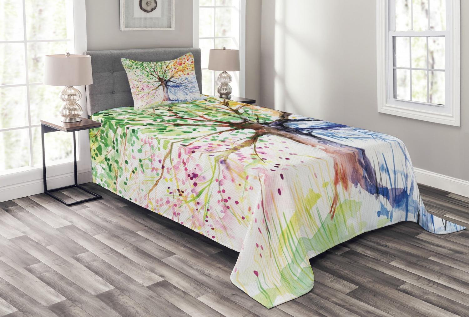 Ambesonne Tree Bedspread 4