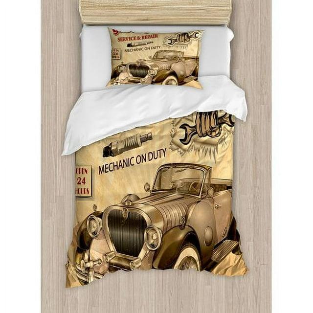 Ambesonne Vintage Industrial Duvet Cover Set