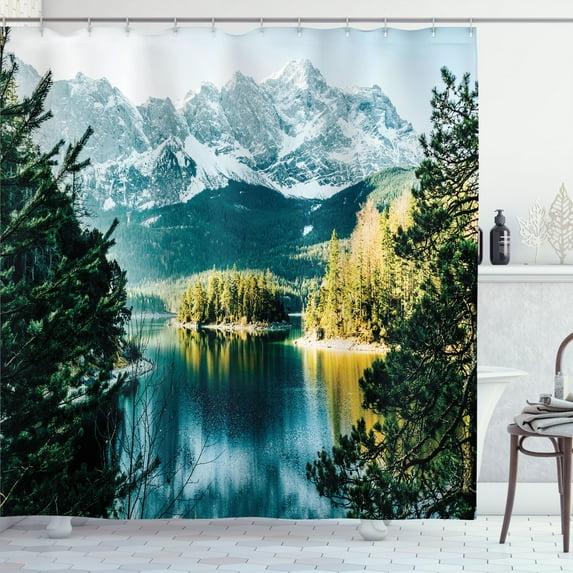 Ambesonne Shower Curtain with Hooks Included