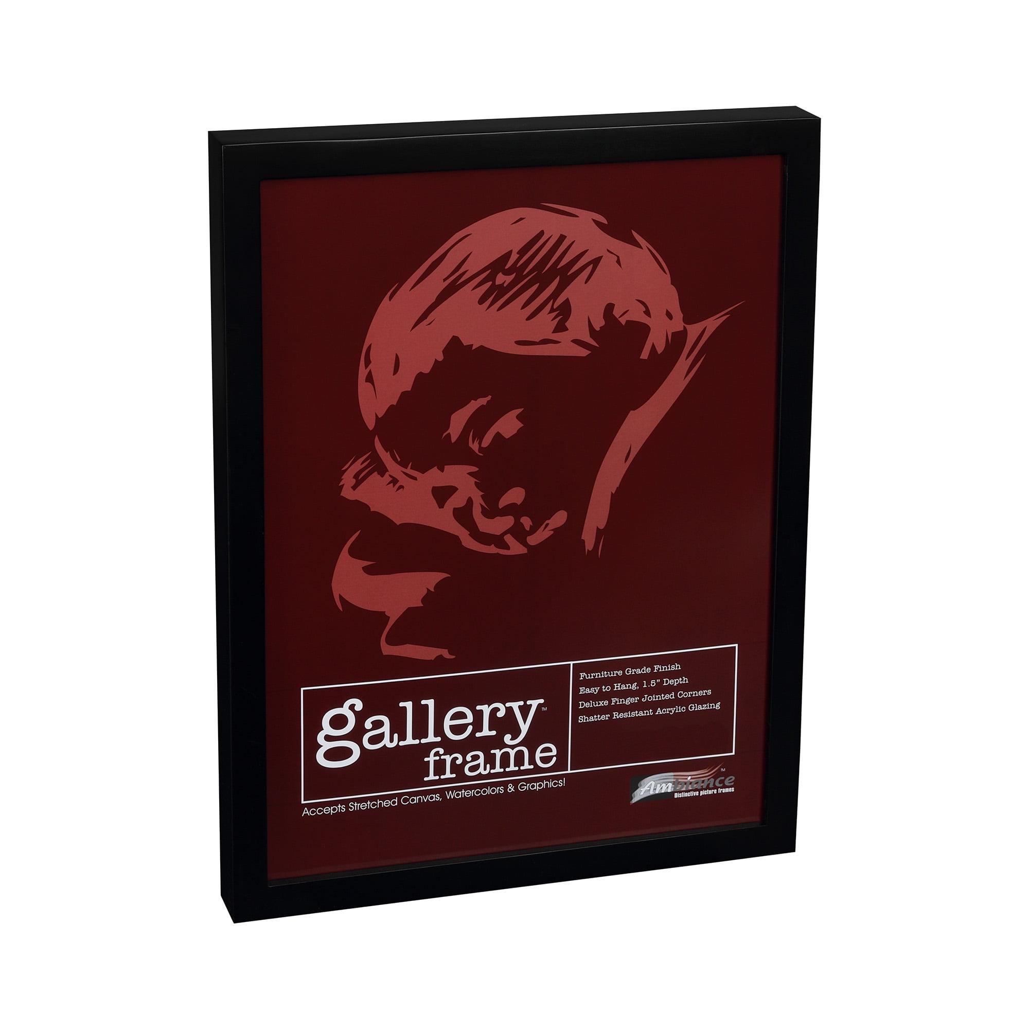 Ambiance Gallery Wood 1.5" Deep Picture Frame -  [Black - 2x3"]