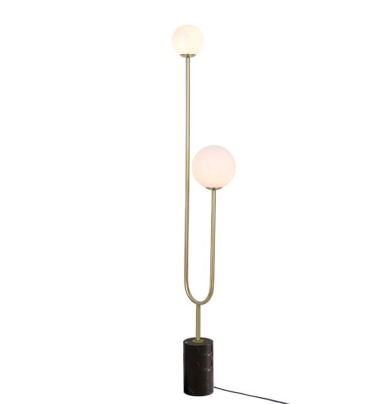 Sunshine Lighting 68.90'' Black Arched Floor Lamp