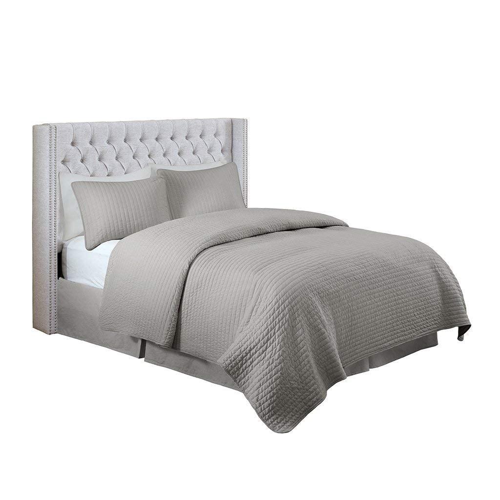 Amelia Upholstery Headboard Grey Queen