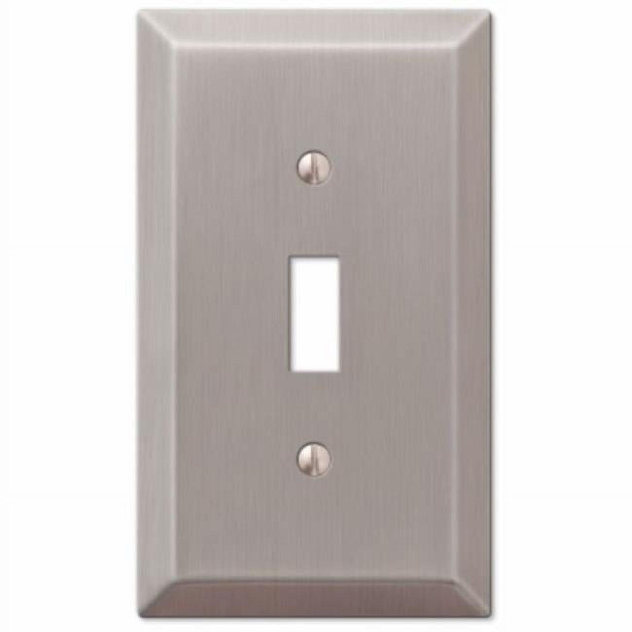 Chelsea Brushed Nickel Single Toggle Wall Plate