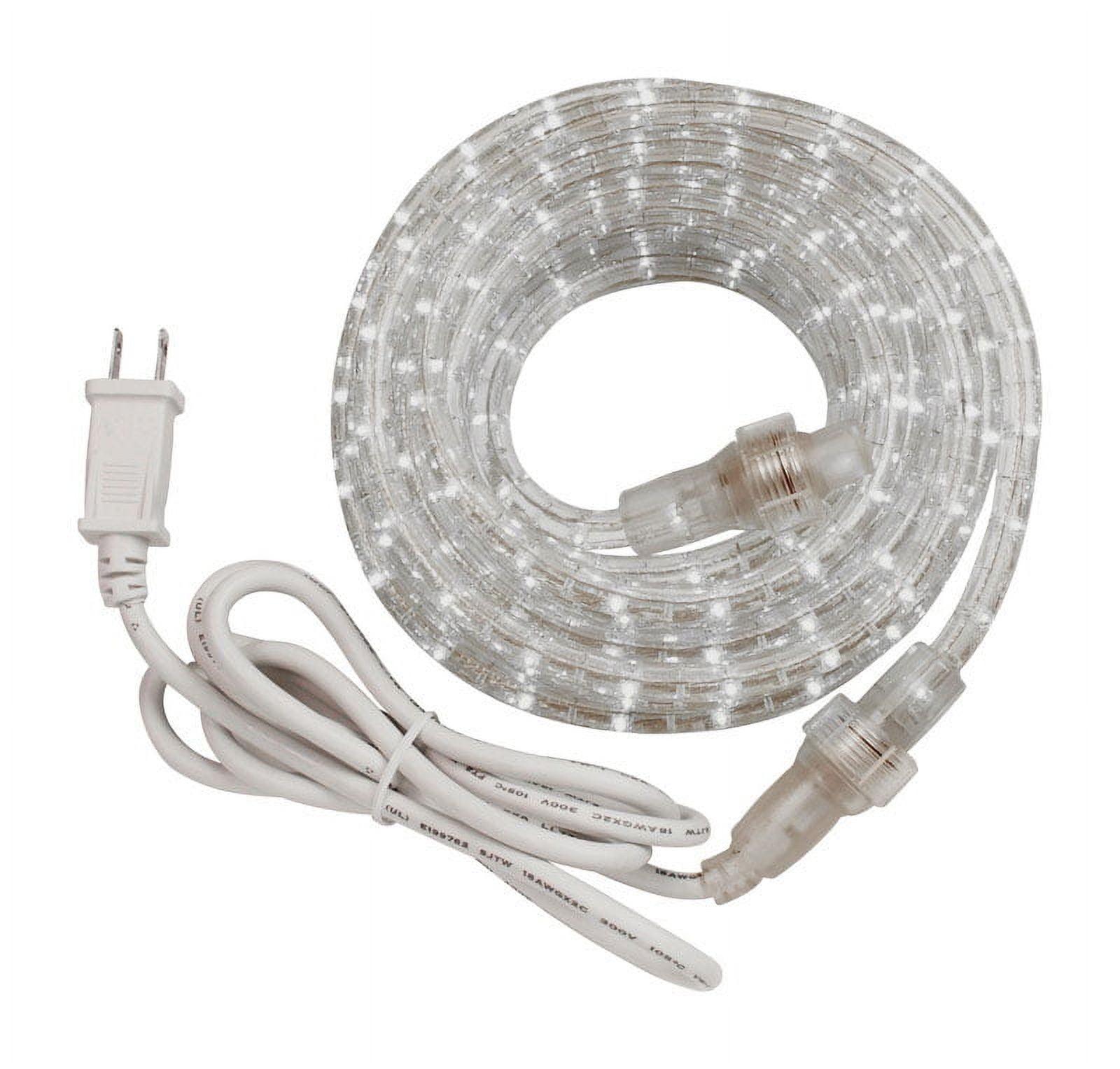 6 ft. Cool White LED Rope Light with Clear Tubing