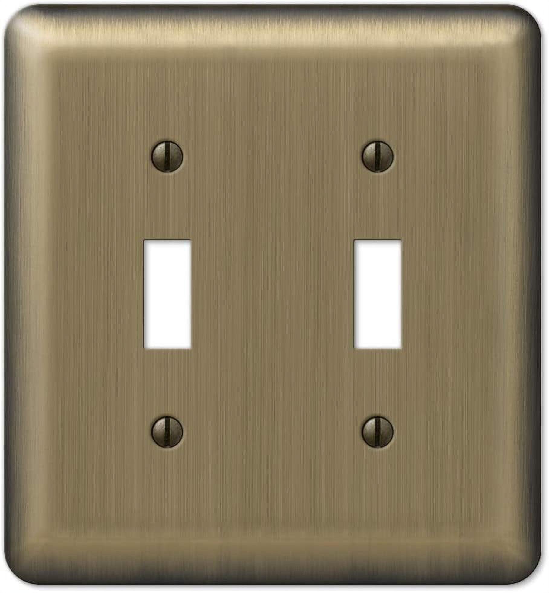 Devon No Subject 2 - Gang Toggle Light Switch Jumbo Wall Plate