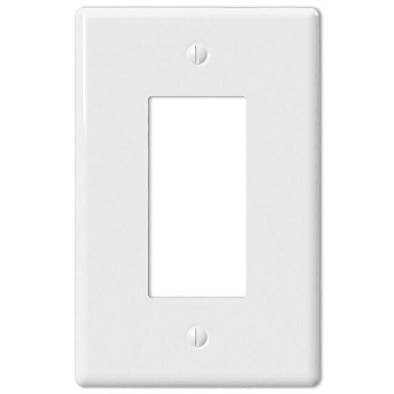 Amerelle Metro White 1 gang Ceramic Rocker Wall Plate 1 pk