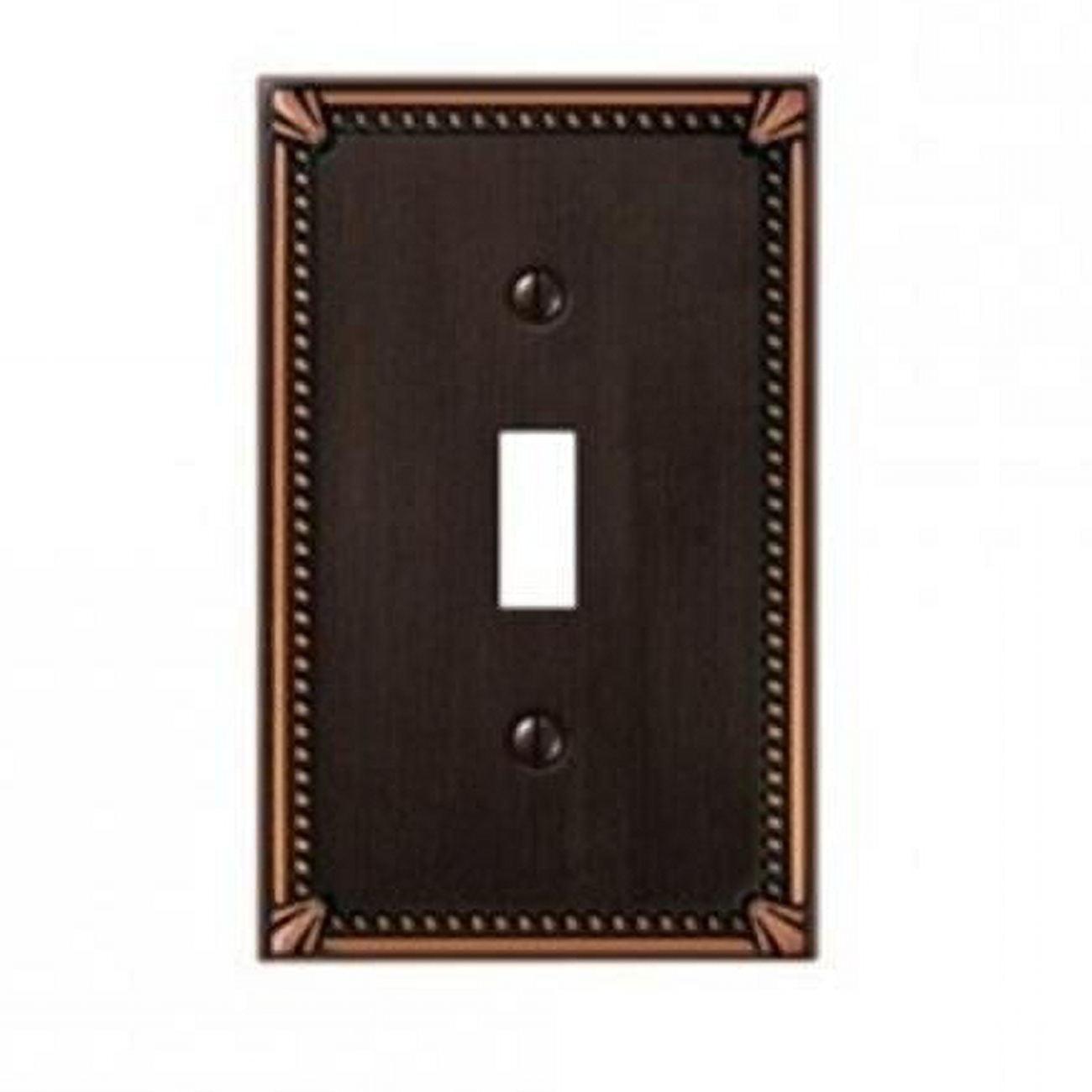 Imperial Beaded No Subject 1 - Gang Toggle Light Switch Jumbo Wall Plate