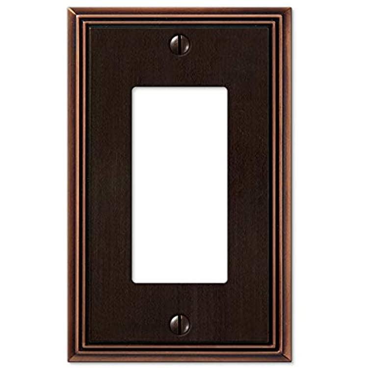 Aged Bronze 1-Gang Metal Decorator Wall Plate