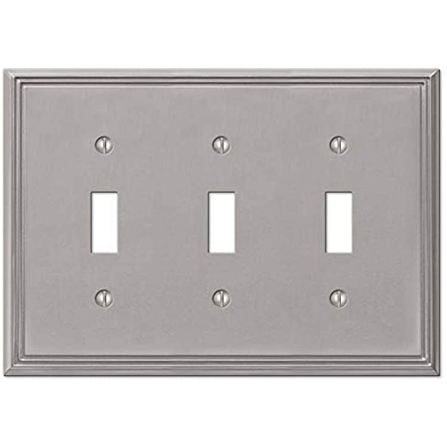 Metro No Subject 3 - Gang Toggle Light Switch Jumbo Wall Plate