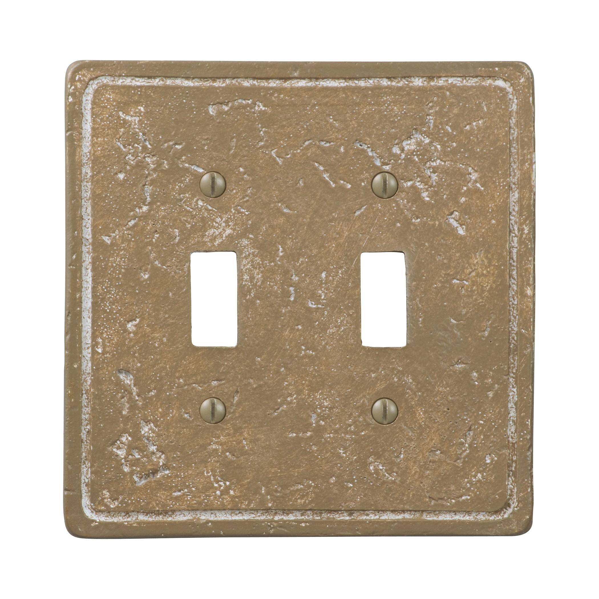 Noce Faux Stone Double Toggle Wallplate