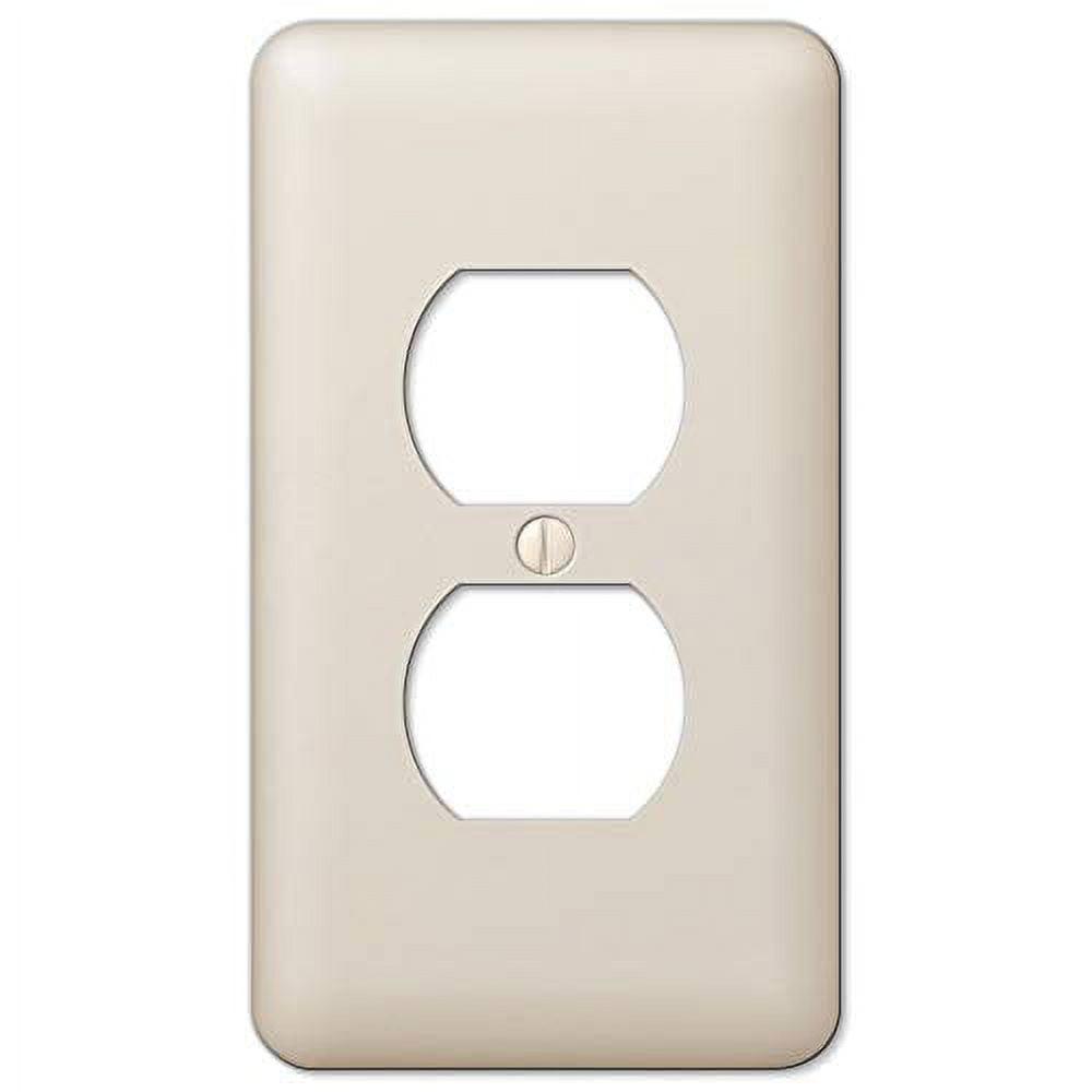 Amerelle Almond Steel Duplex 2-Gang Wall Plate