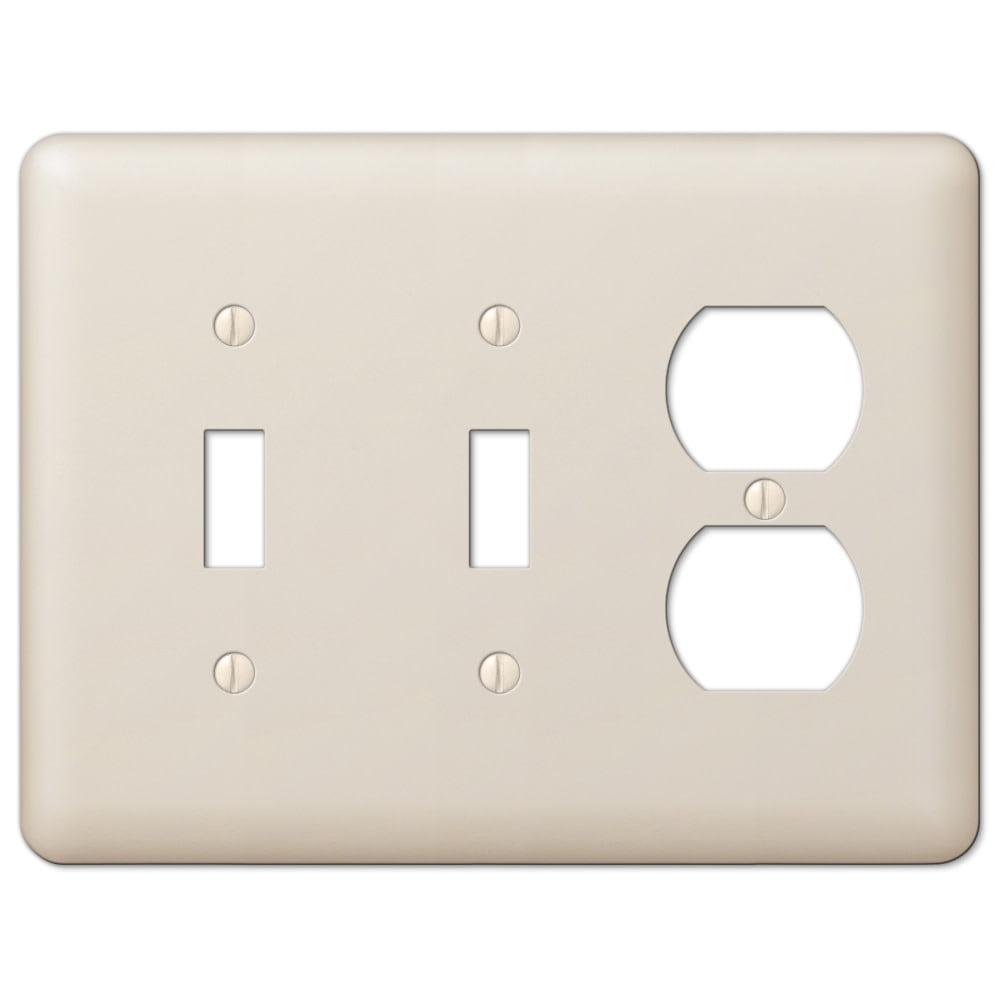 Devon Light Almond Metal 3-Gang Wall Plate