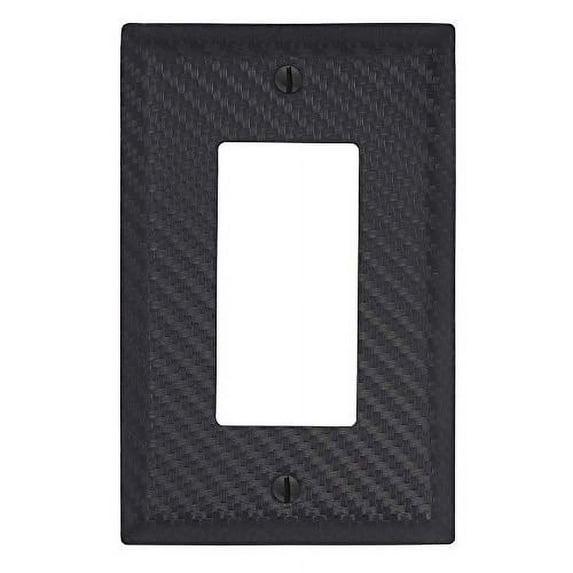 Amerelle 944RBK Moderne Wallplate 1 Rocker Steel Black 1-Pack