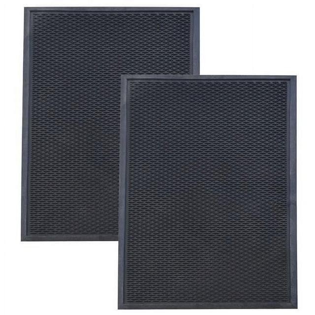 AmeriHome AmeriHome 35.5'' W x 59'' L Garage Flooring in Black (Set of 2)