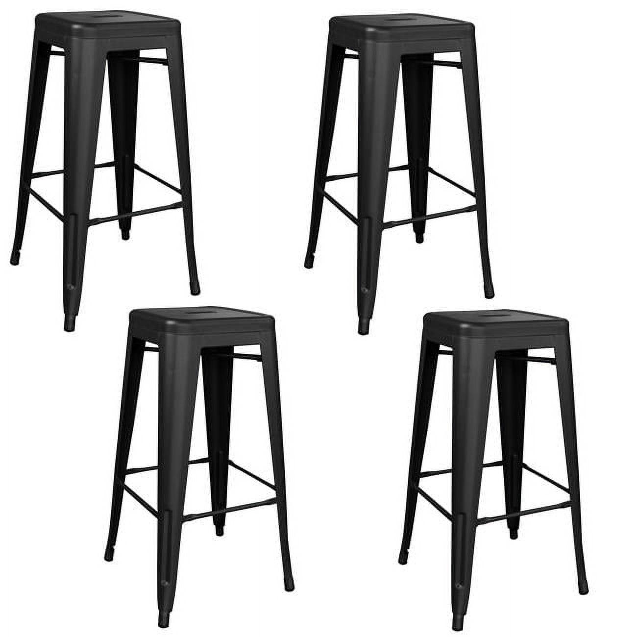 AmeriHome Indoor/Outdoor 30 inch Metal Bar Stool Set - 4 Piece