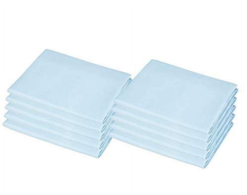 American Baby Company 10-Piece 100% Natural Cotton Percale Standard Daycare/Pre-School Cot Sheet, Blue, 23" x 51", Soft Breathable, for Boys and Girls