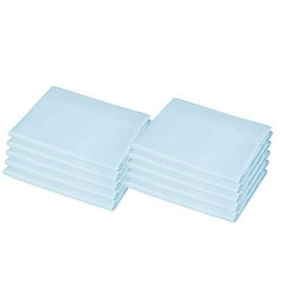 American Baby Company 10-Piece 100% Natural Cotton Percale Standard Daycare/Pre-School Cot Sheet, Blue, 23" x 51", Soft Breathable, for Boys and Girls