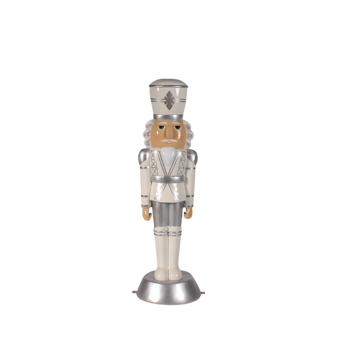 American Christmas Nutcracker 4Ft - White/Silver