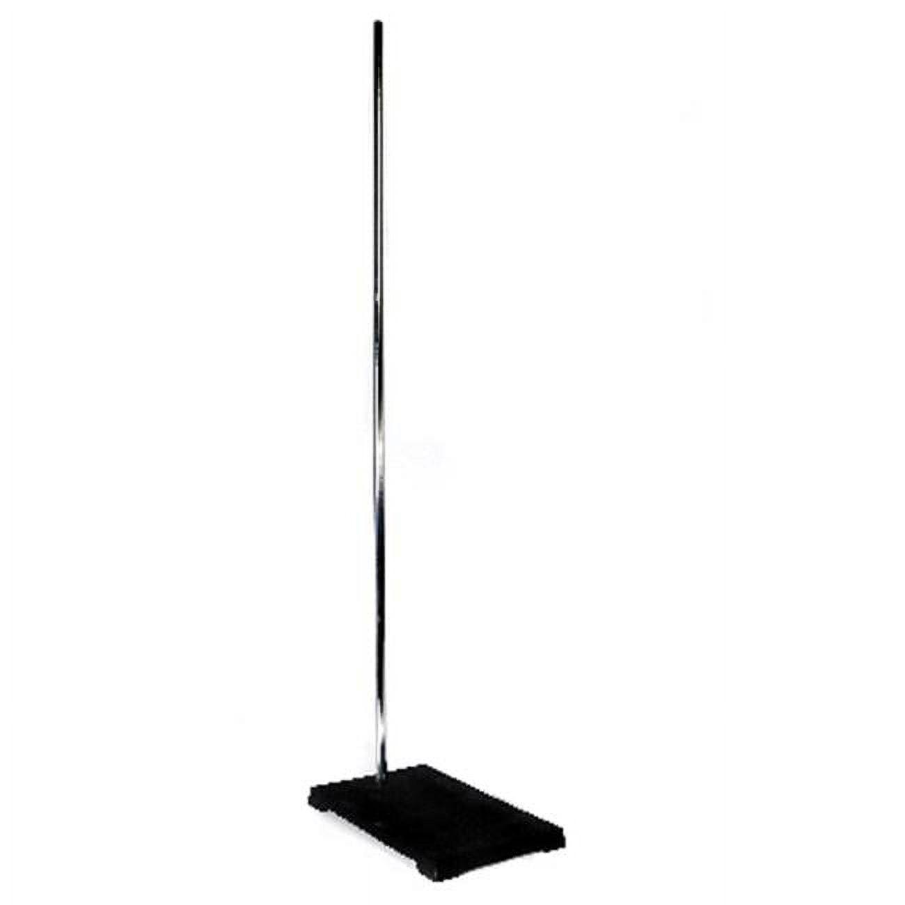 Elegant 36" Nickel-Plated Support Stand with Cast Iron Base