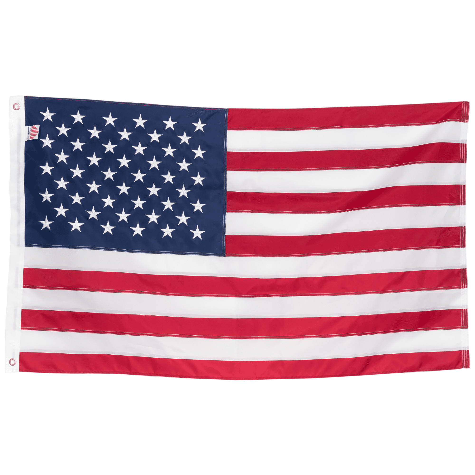 American Flag 4x6 ft, Made in USA, Heavy Duty U.S. Flag, Quadruple Stitched Fly End, Vibrant, Durable 210D Oxford Nylon for High Winds, Embroidered Stars, Sewn Stripes, Brass Grommets, Patriotic Decor