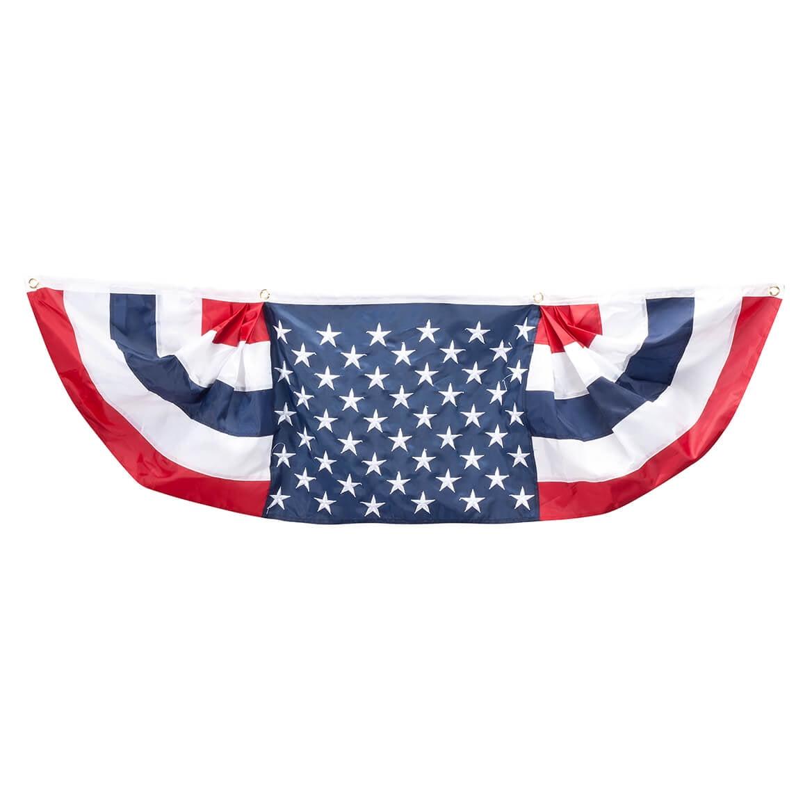 Patriotic Red White and Blue Nylon Bunting Flag