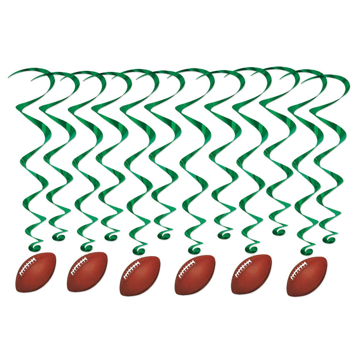 American Football Hanging Swirls (12 Pcs) - 1 Pack