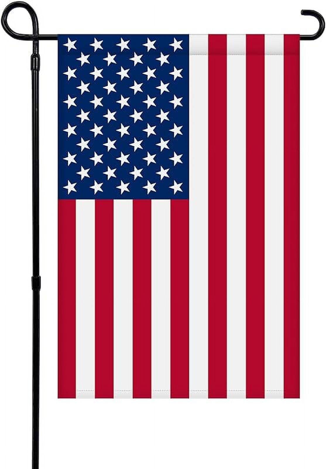 American Flag USA Garden Flag 12 x 18 - Patriotic Double Sided Small American Flags for Yard (American Garden Flag)
