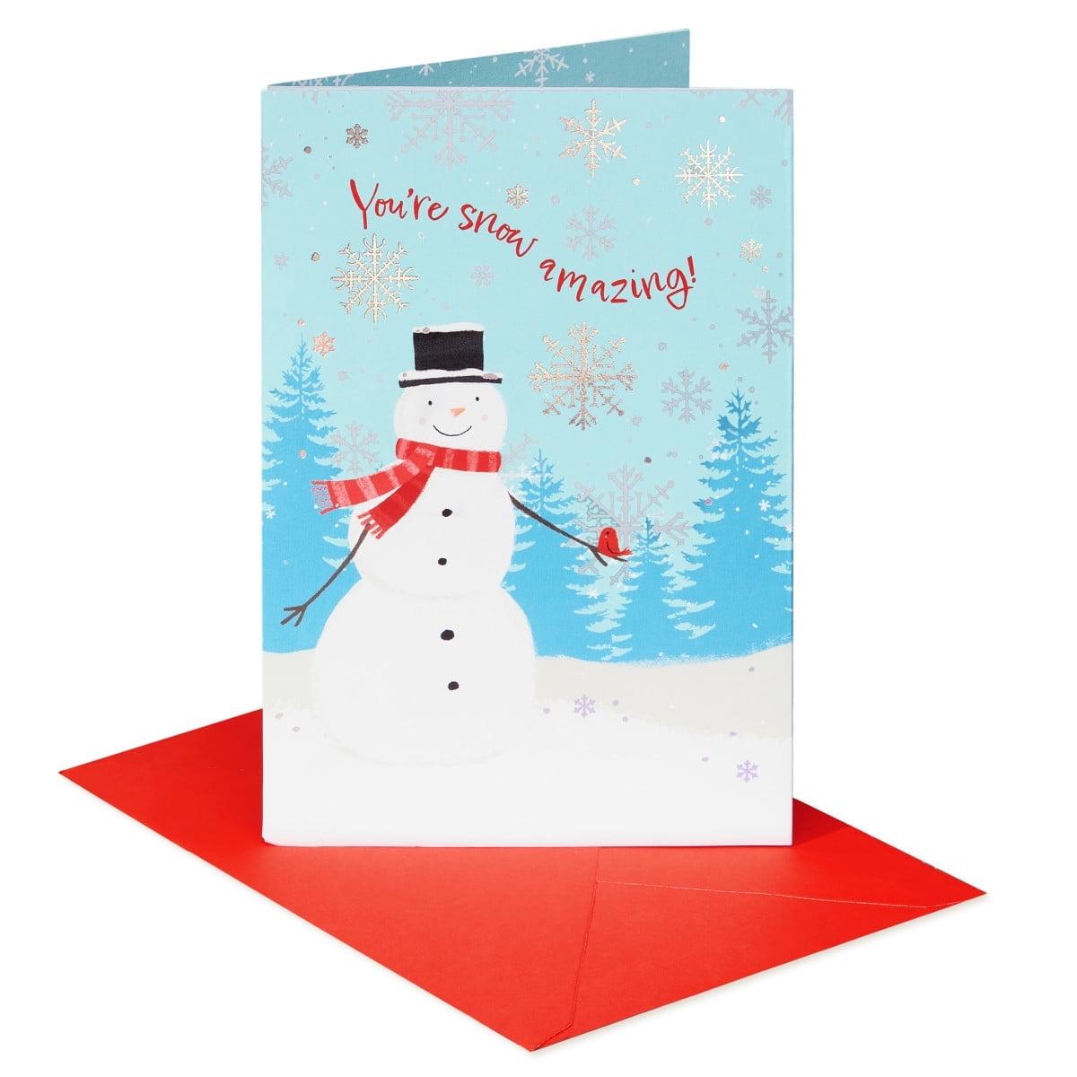 American Greetings Christmas Card (Snow Amazing)