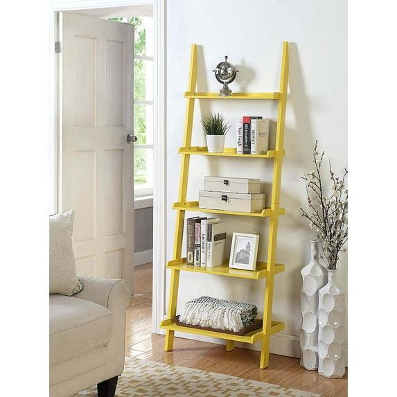 Convenience Concepts American Heritage Bookshelf Ladder-Finish:Yellow