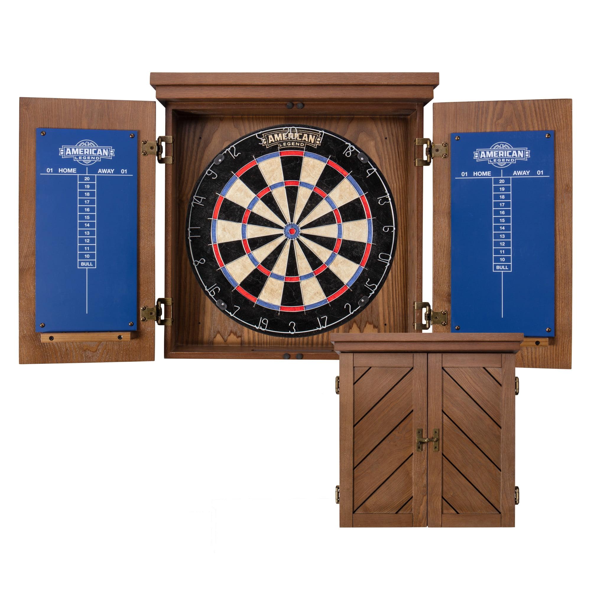 Charleston Bristle Dartboard and Cabinet Set with Darts