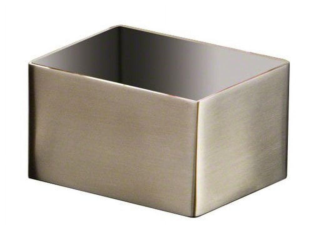 Stainless Steel Rectangular Satin Finish Sugar Packet Holder