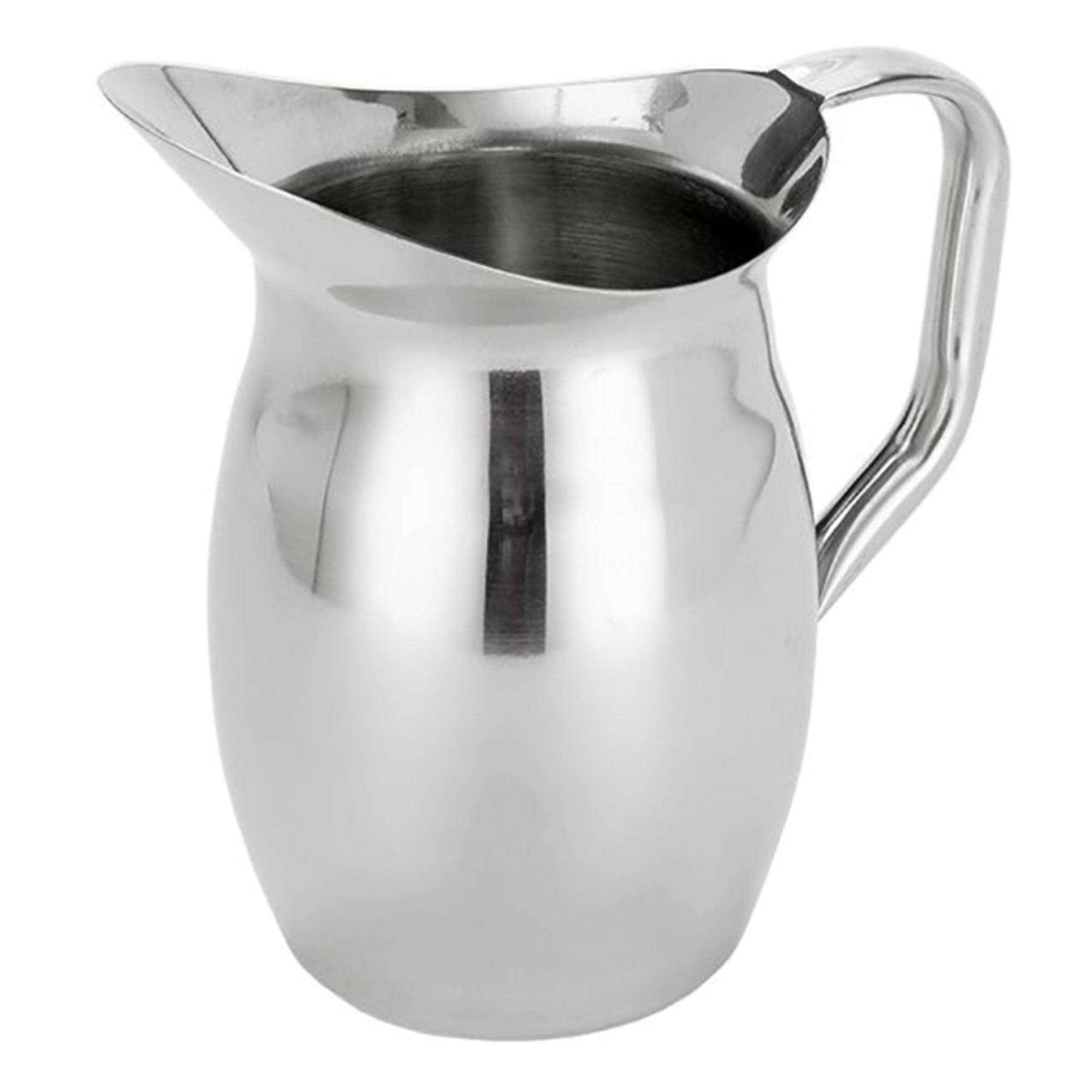 100 Oz Silver Stainless Steel Bell Pitcher with Mirror Finish