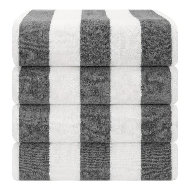 ArkwrightLLC Arkwright Cali Cabana 100% Cotton 30x60 Beach Towel (Pack of 4) (Set of 4)