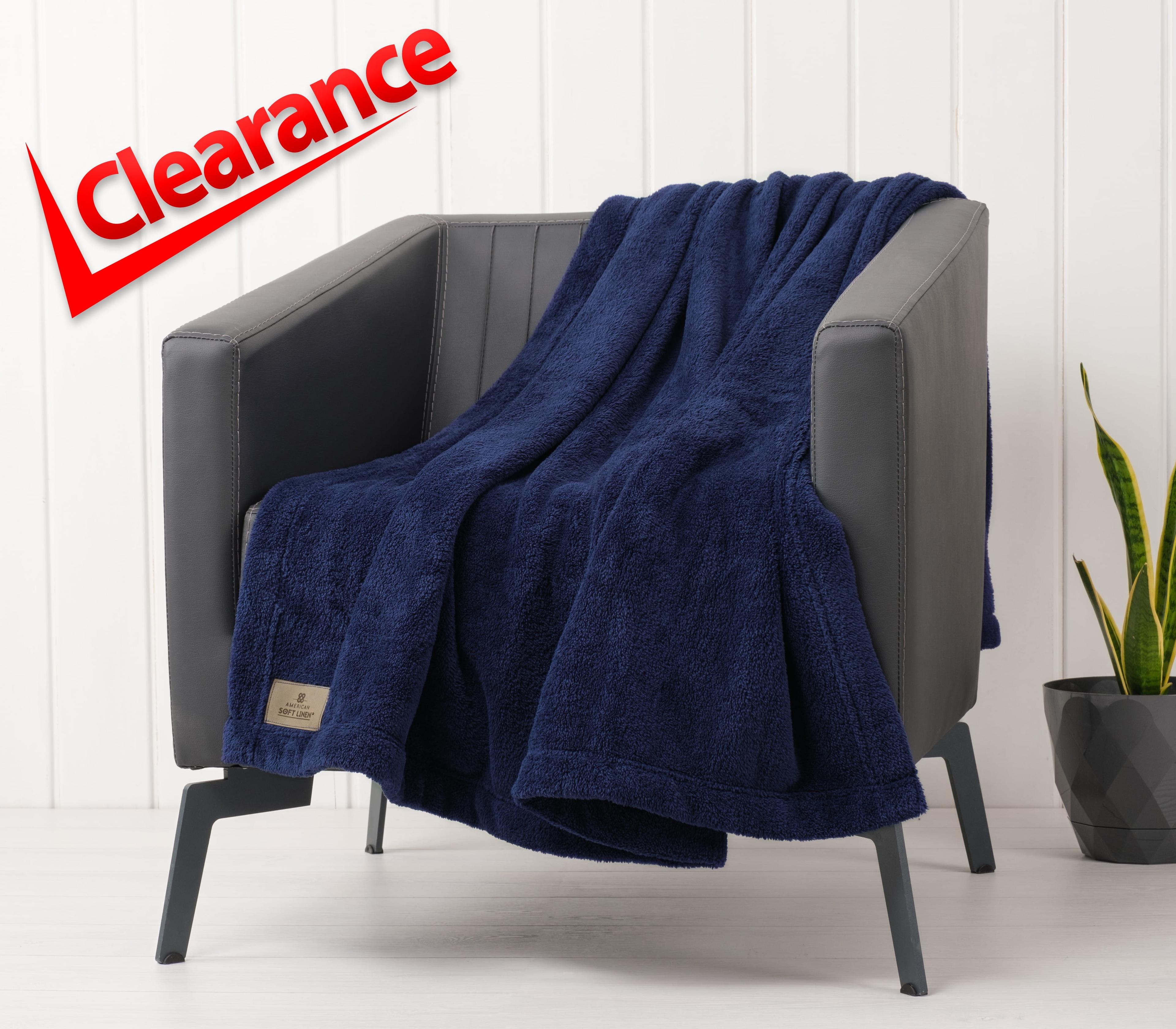 American Soft Linen Edison Knitted Throw Blanket