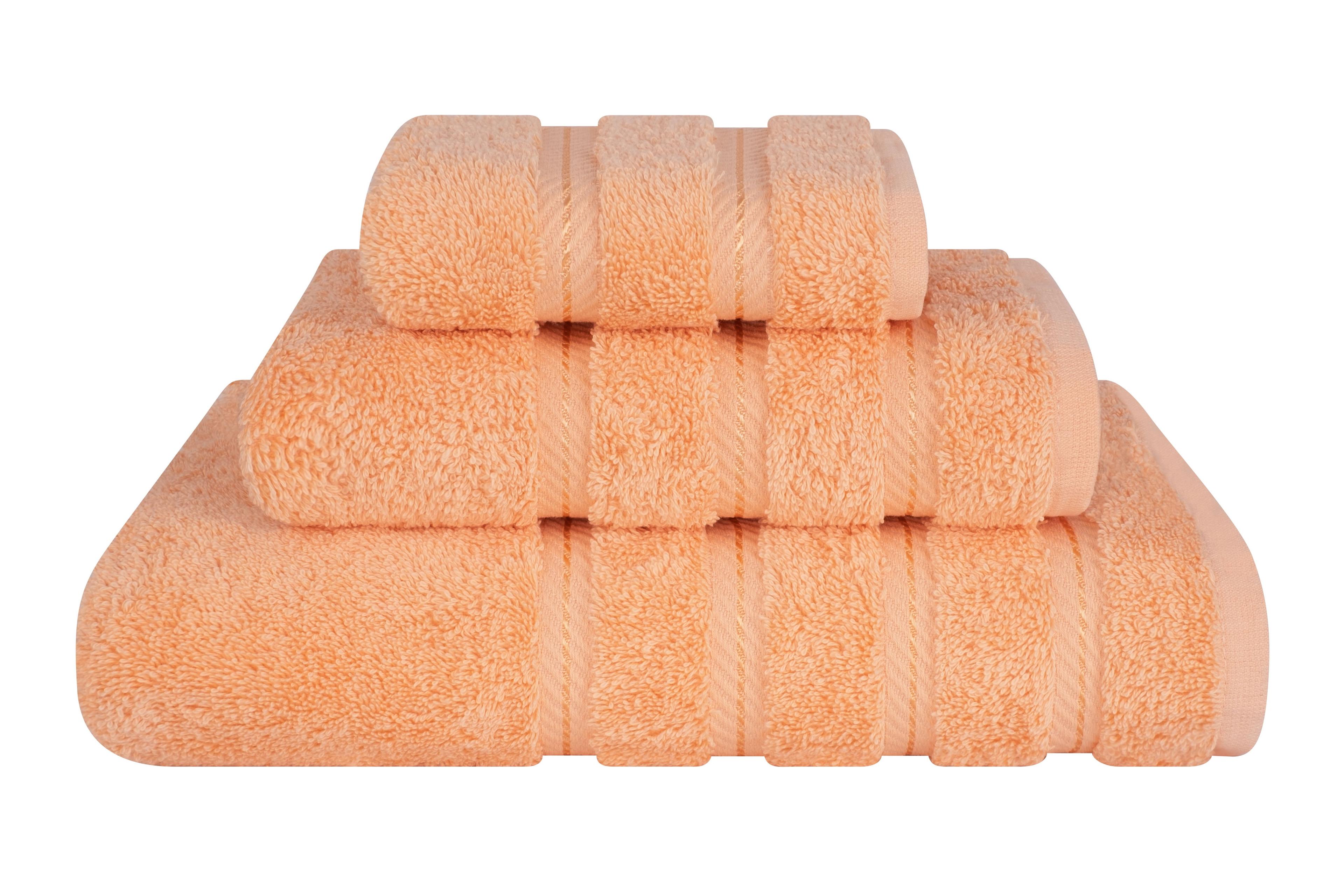 Malibu Peach Turkish Cotton 3-Piece Towel Set