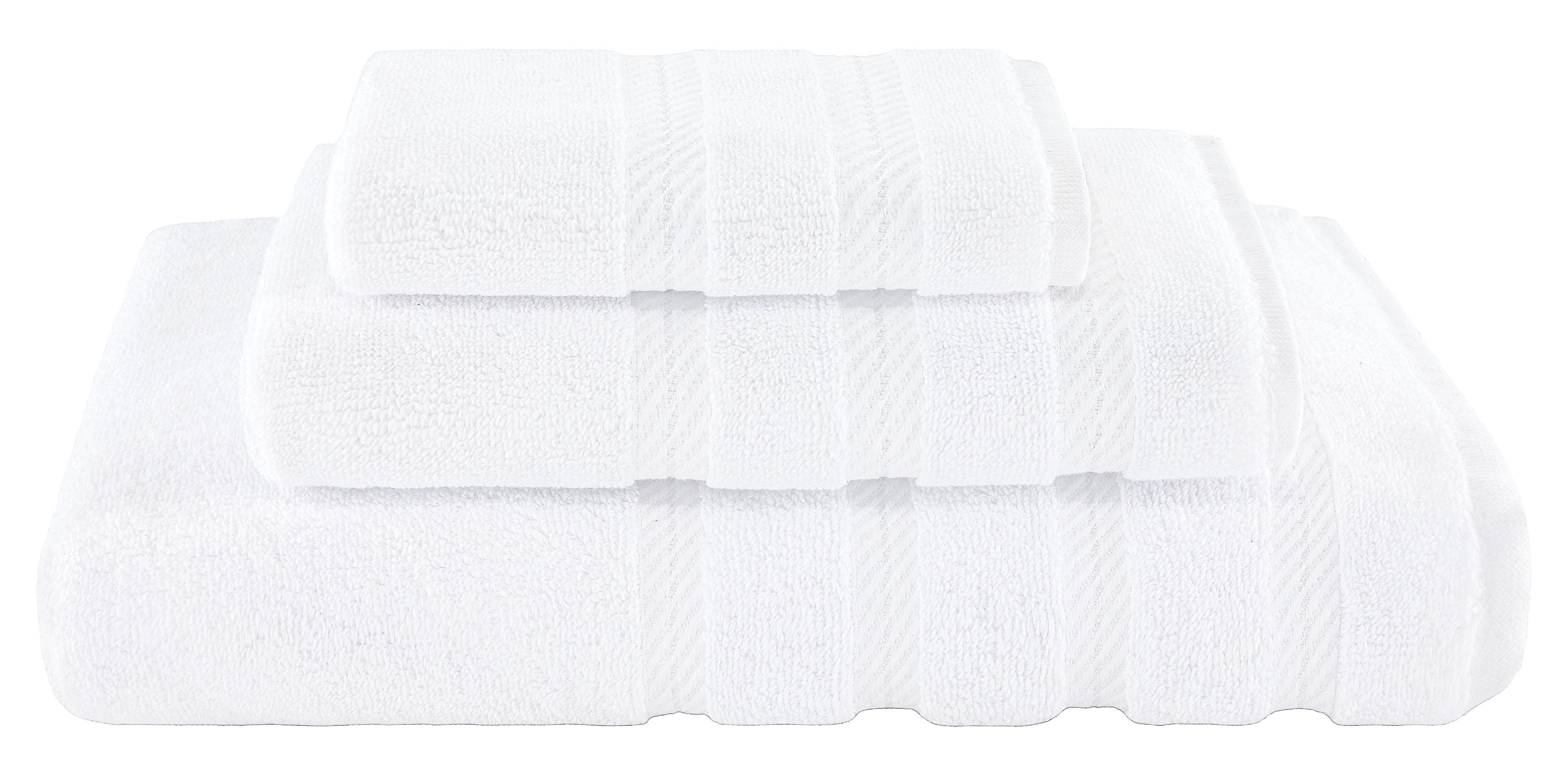 American Soft Linen Luxury 3 Piece Bath Towel Set, 100% Cotton Turkish Towels for Bathroom, White